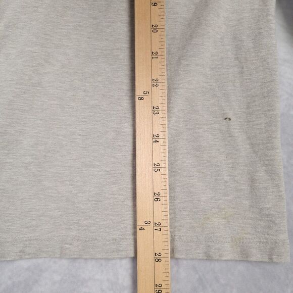 Vintage Polo Sport Ralph Lauren Shirt Mens Large Gray Logo Spellout Long Sleeve - Picture 15 of 16